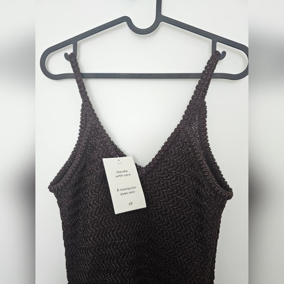 H&M Crochet Look Dress With Fringe - Picture 4 of 6